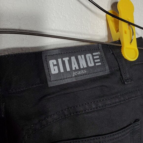 VTG Gitano Jeans Womens 14 Avg Relaxed Fit Black Y2K 80s 90s Mom Jeans High Rise - Picture 8 of 13